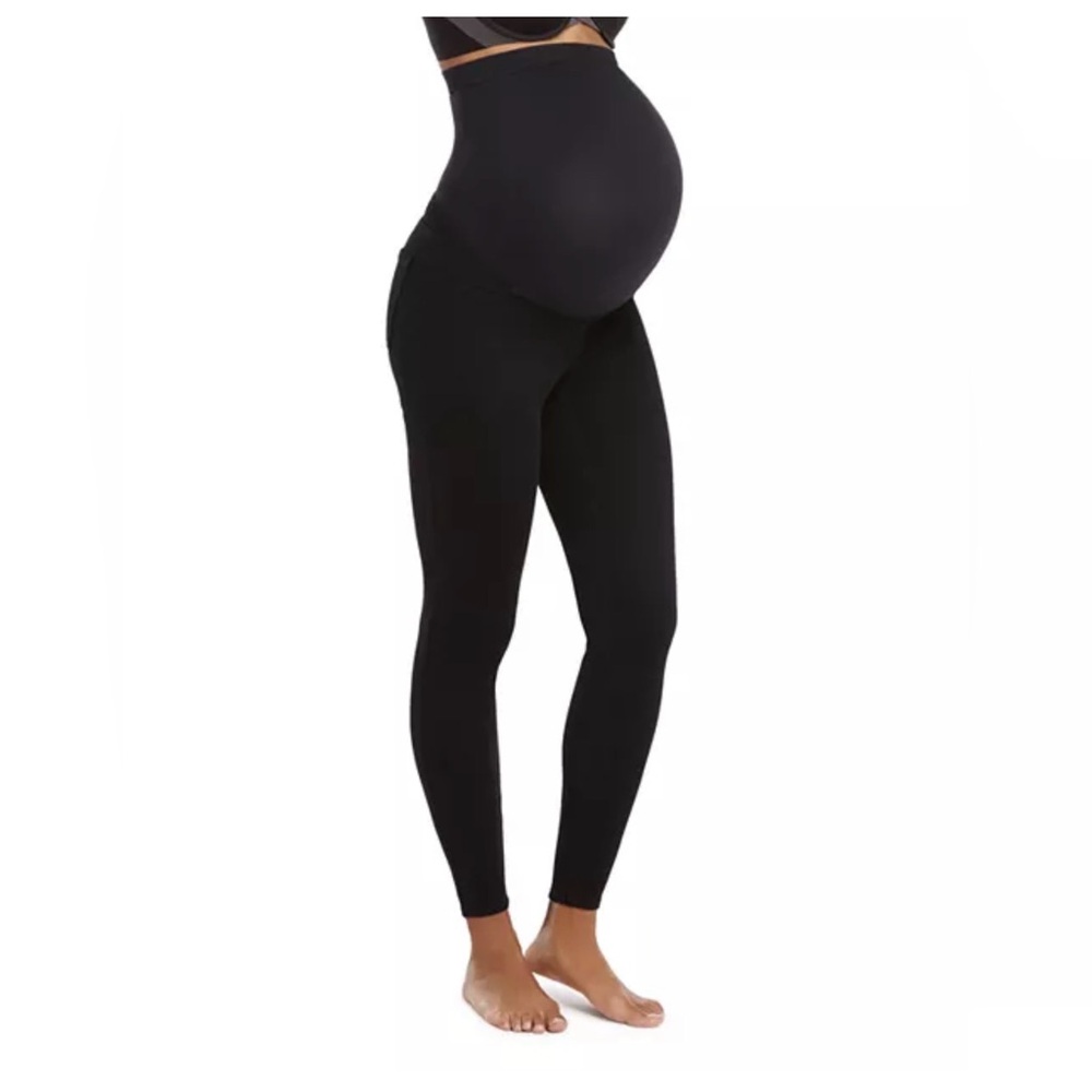 SPANX Mama Black Maternity Jean-ish Ankle Leggings